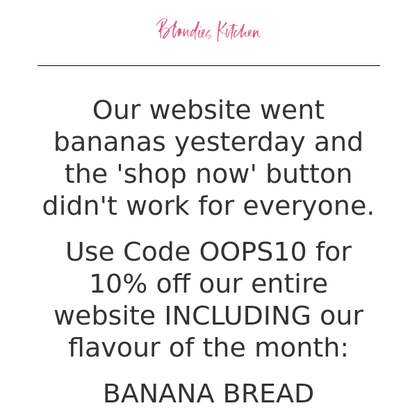🍪🍌OUR WEBSITE WENT BANANAS🍪🍌