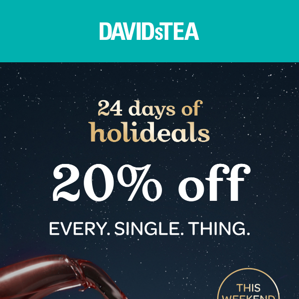 20% off SITEWIDE to get your gifting done