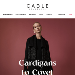 Cardigans to Covet | Discover our Australian Made Edit