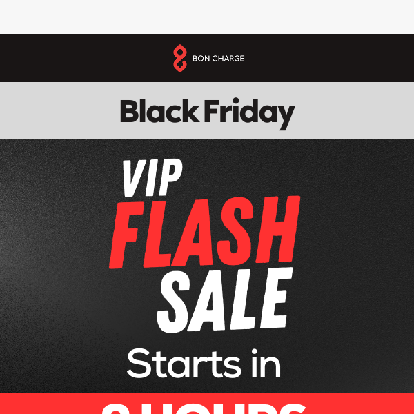 30% Off Flash Sale Starts In 2 Hours