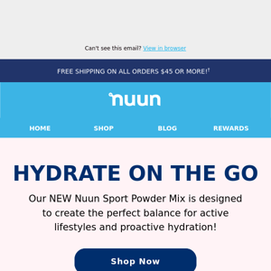 Ready, set, GO, Nuun Life!