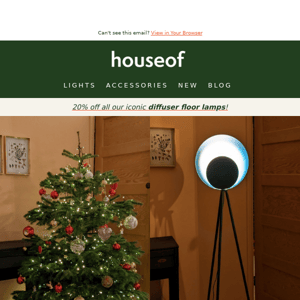 Replace your Christmas tree with our diffuser floor lamps!
