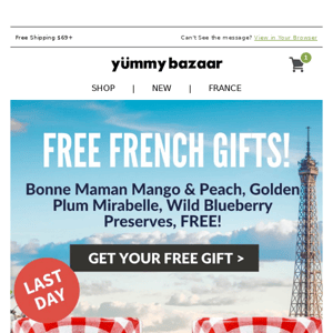 LAST DAY! Three FREE Gifts from France 🇫🇷