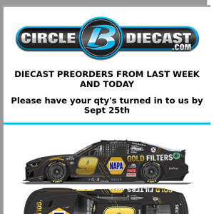 Lionel Diecast Preorders 9/12