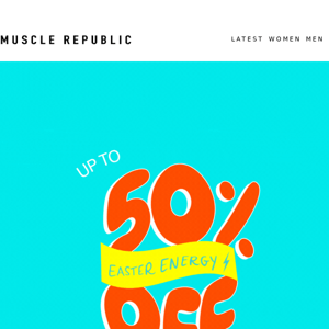 UP TO 50% OFF SITEWIDE 🐣💸