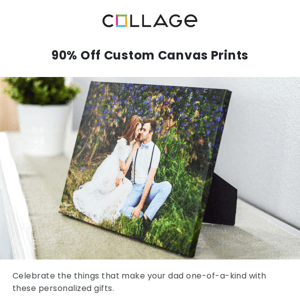 Your 90% off canvas deal ends soon 👋