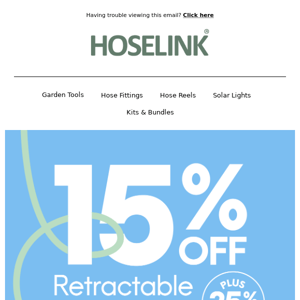 15% OFF HOSE REELS🏃‍♀️