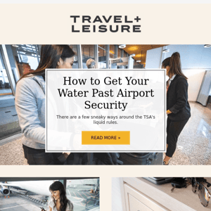 How to Get Your Water Past Airport Security