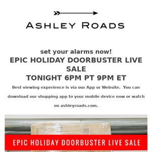 EPIC HOLIDAY DOORBUSTER LIVE ❄ TONIGHT 6PM PT