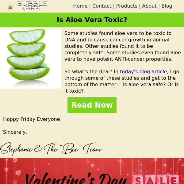 Is Aloe Vera Toxic? - Bubble & Bee Organic