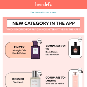 NEW fragrance alternatives in the app! 😯