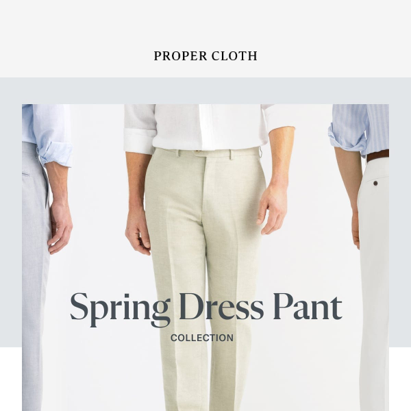 The Spring Dress Pant Collection