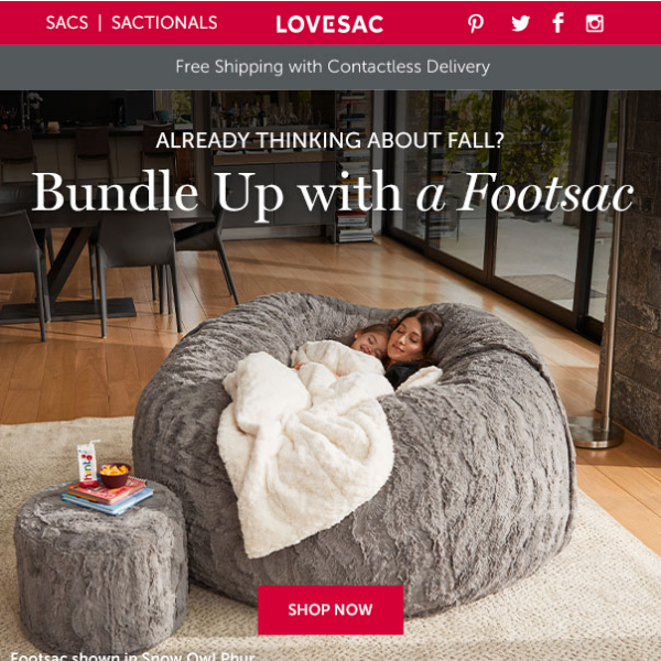 A Blanket with a Built-in Foot Pocket? - Lovesac