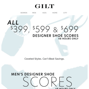 All $399, $599 & $699 Designer Shoes for 48 Hours Only | 48-Hour Men’s Designer Shoes