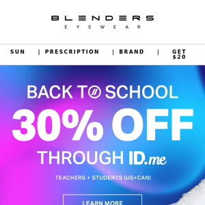 Back to School // SAVE 30% Sitewide With ID.ME