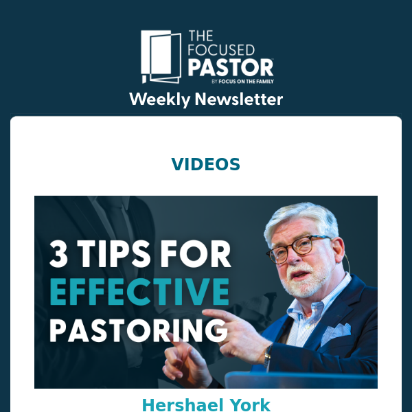 3 Tips For Effective Pastoring
