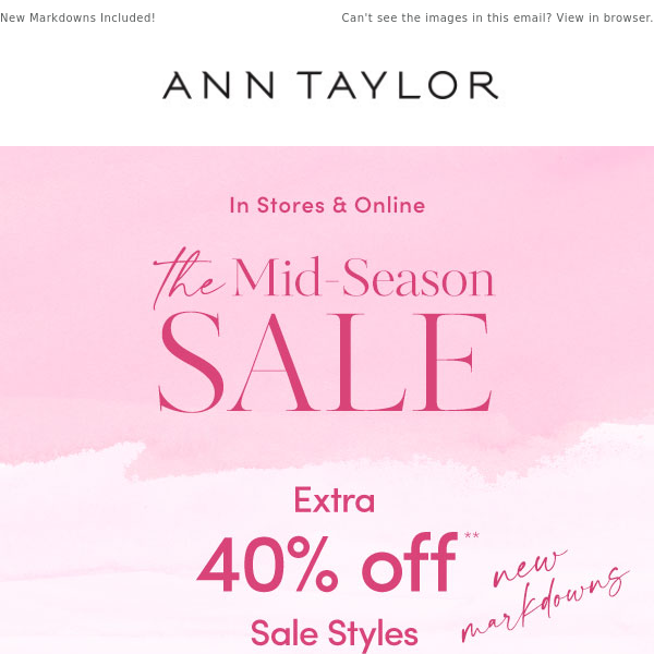 ICYMI: Sale’s An Extra 40% Off