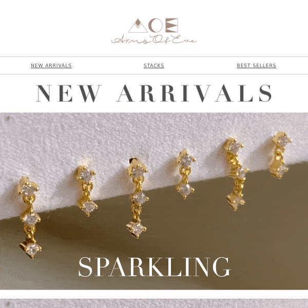 MEET OUR NEW SPARKLING STUDS ✨