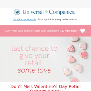 Don't Miss Out on Valentine's Retail Sales!