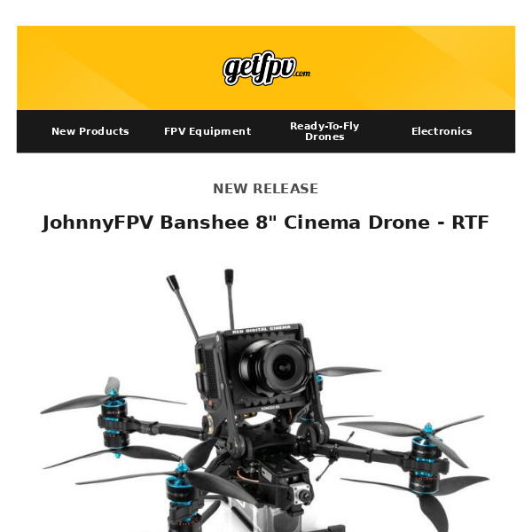 🚀  Back in Stock: iSDT Charger, Flywoo Gear |  New Products: JohnnyFPV Banshee 8" Cinema Drone 🚀