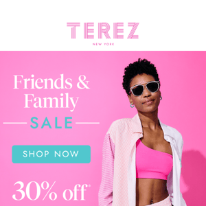 Starts Now: Save 30% Off Sitewide - Friends & Family Sale