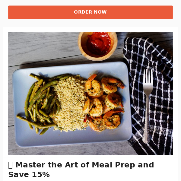 🍽️ Master the Art of Meal Prep and Save 15%
