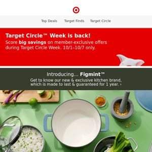 🎯 Target Circle Week: Exclusive Deals and Introducing Figmint Kitchen Brand