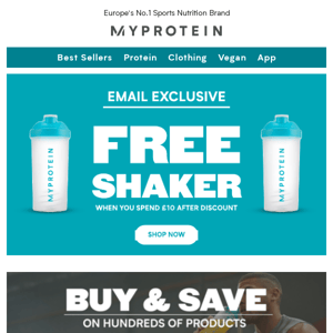 Exclusive | FREE shaker on all orders!