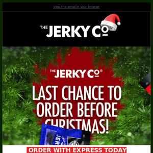 LAST CALL for Christmas Gifts From The Jerky Co! 🎅