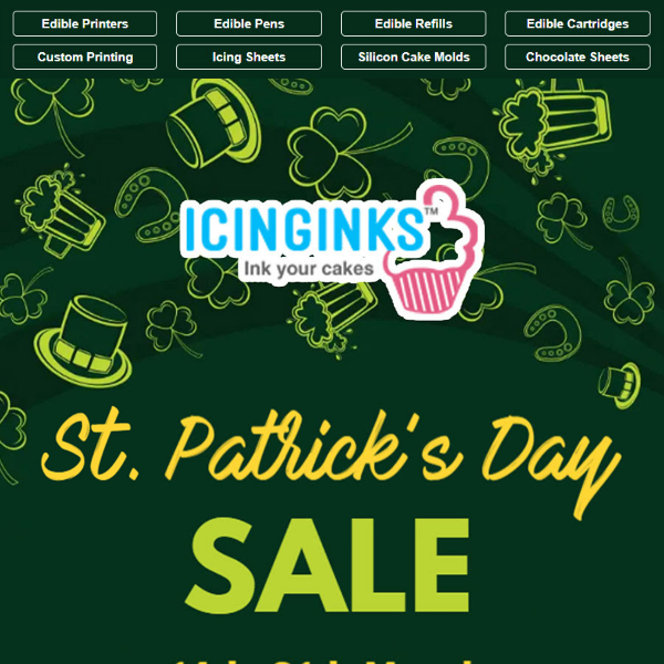 🍀St. Patrick’s Day SALE - Edible paper, inks & more