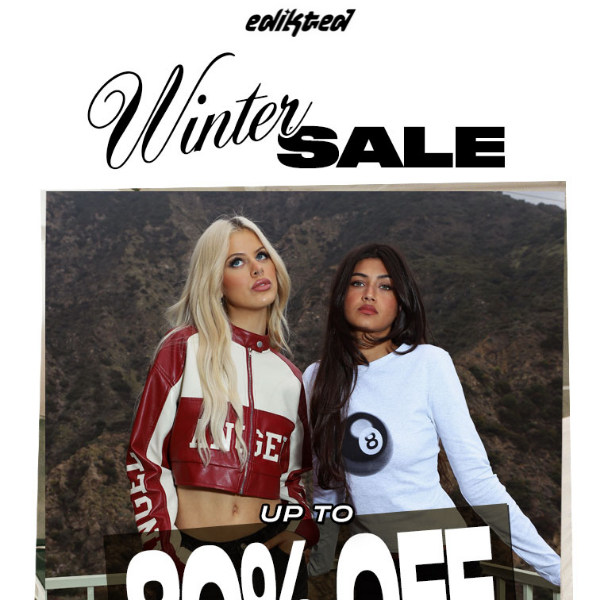 UP TO 80% OFF ALL ITEMS 📣