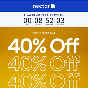 Offer expiring: Get 40% off all Nectars ❗️