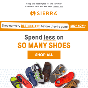 EVERY shoe for LESS