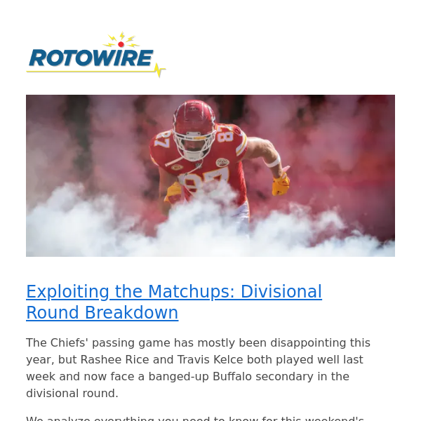 Exploiting the Matchups: Divisional Round Breakdown