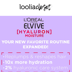 New Product Alert!!📢Your Favorite Routine Has been Expanded!!💜Replump dehydrated hair with the NEW Moisture Plump Serum now on Loolia Closet!!💜✨