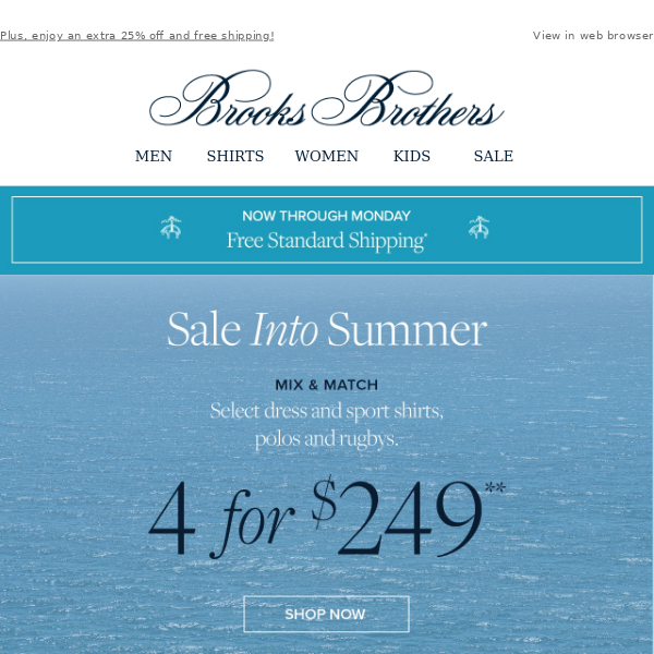 Enjoy special pricing during the Memorial Day Sale - Brooks Brothers
