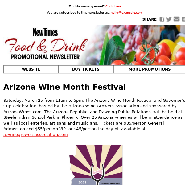 Arizona Wine Month Festival