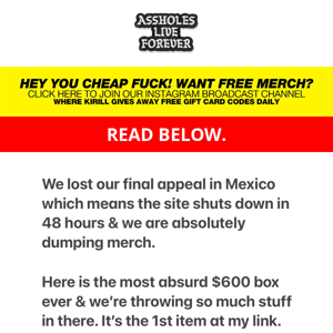 We lost our appeal in Mexico...