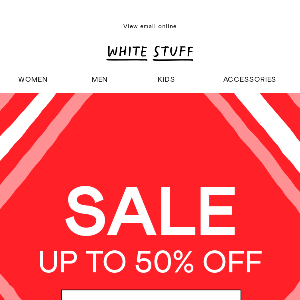 Up to 50% off things in your size