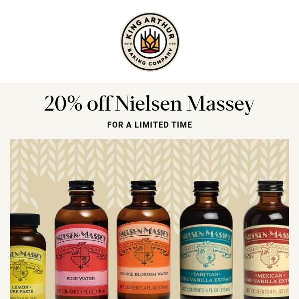 Nielsen Massey is Now 20% Off!