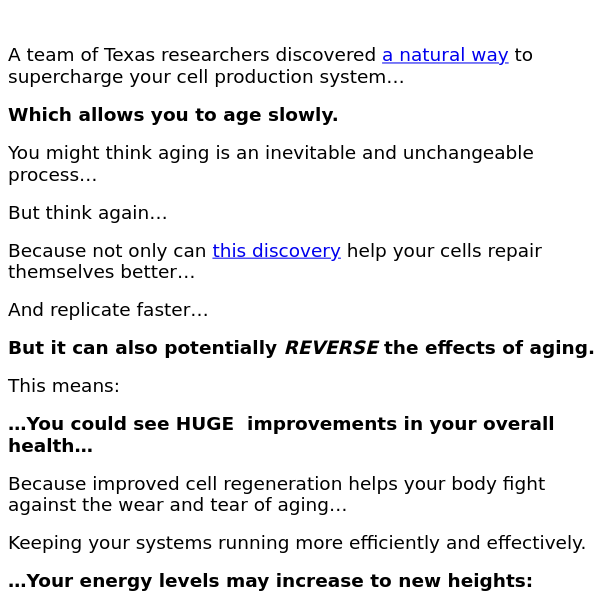 How To Slow Down Aging – Texas Discovery REVEALS