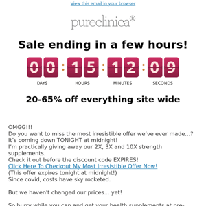 Sale ending today!