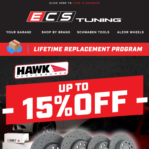 Up To 15% off Hawk Brakes for your Euro!