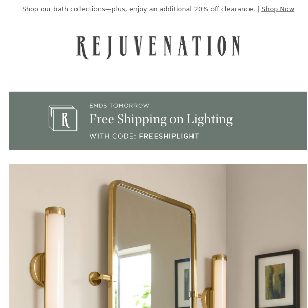 Ends tomorrow: Save with FREE shipping on lighting