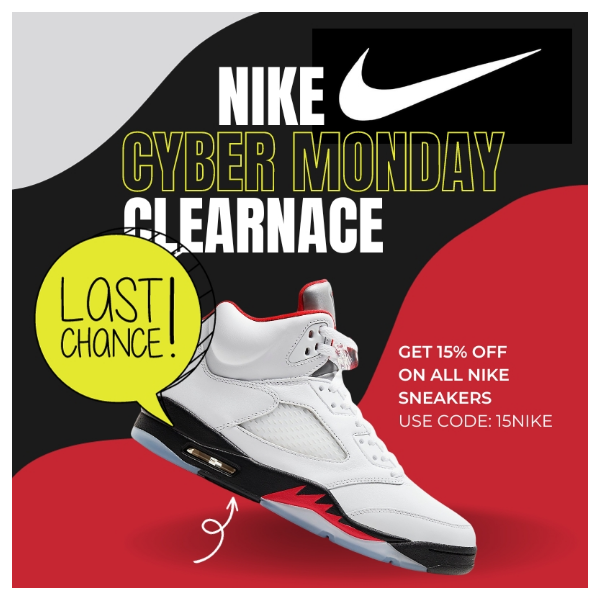 🚨Last Chance - Don't Miss 15% OFF Nike🚨