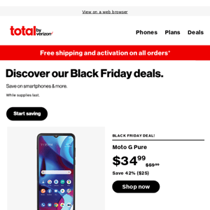 as low as $35 🏷️ Black Friday Deals