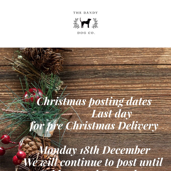 Christmas Posting Dates