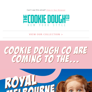 Cookie Dough Co are coming to the Royal Melbourne Show