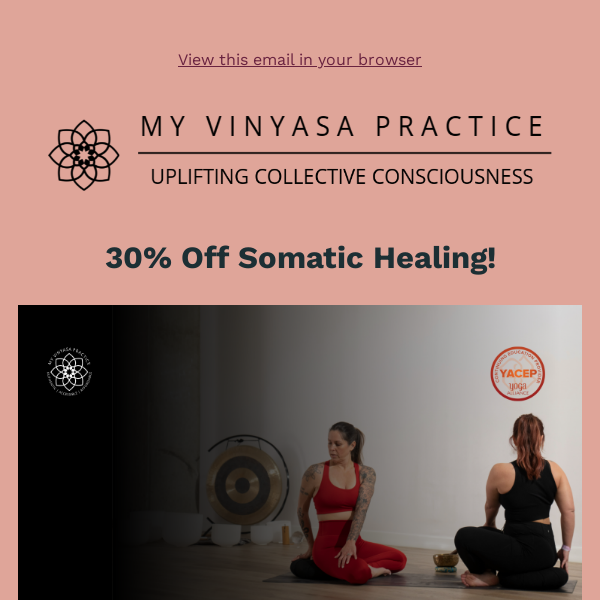 30% Off Somatic Healing Through September 30th