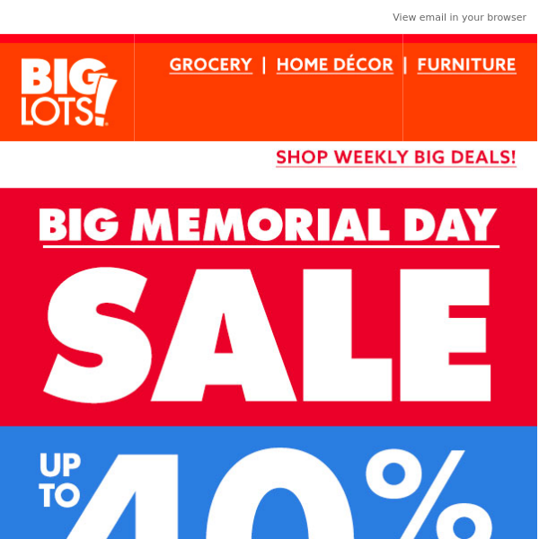 BIG savings on patio must-haves during the Memorial Day Sale!